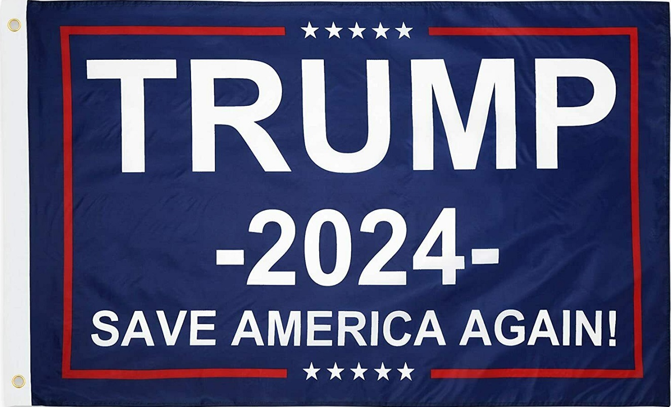 Trump 2024 Save America Again Patriotic Flags