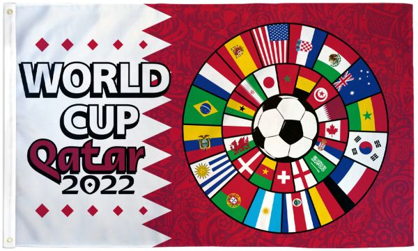 World Cup 2022 Circle Patriotic Flags 2686
