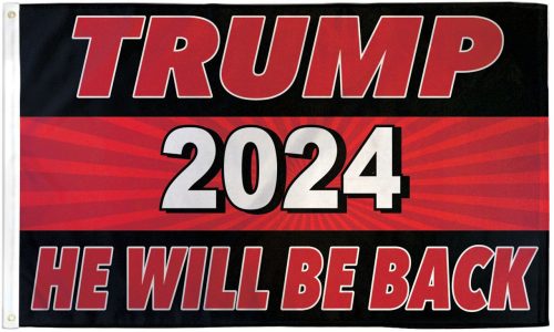 Trump 2024 - He Will Be Back (Black)