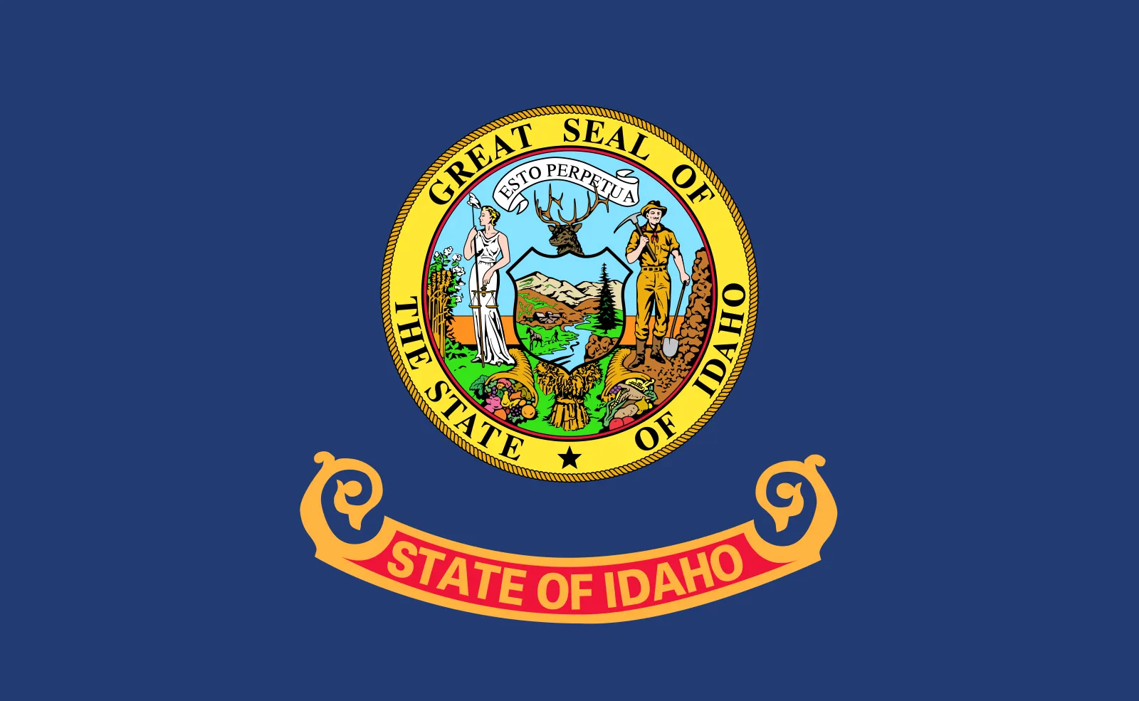 Idaho State Flag Patriotic Flags